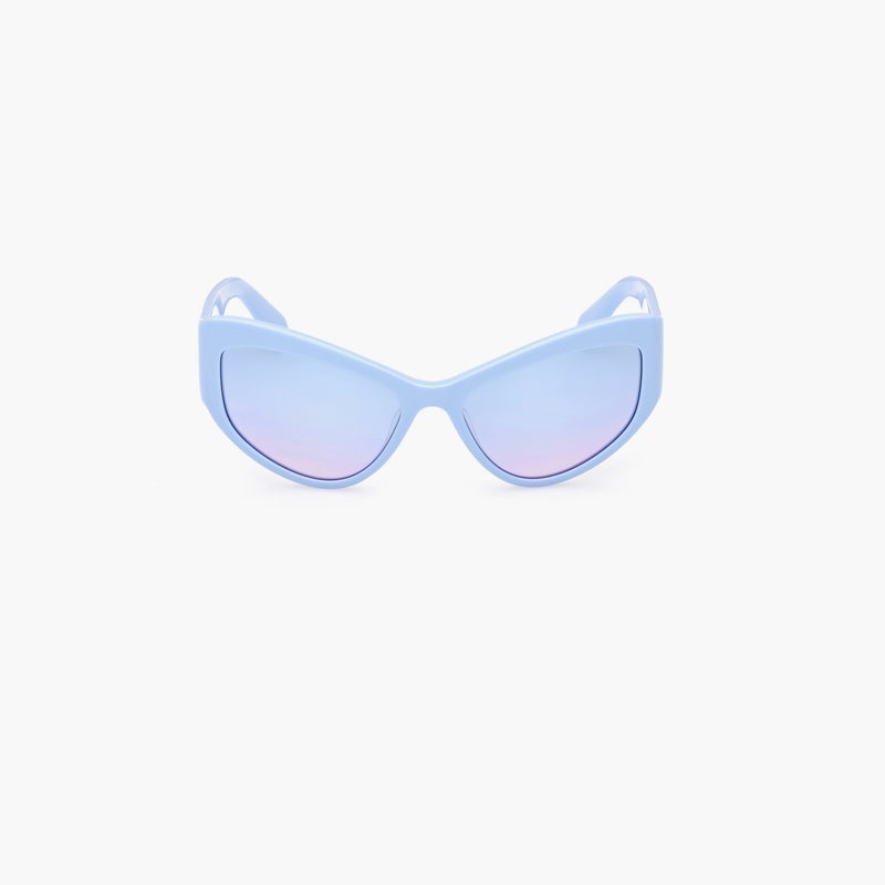 Adidas Geometric Blue Mirror Sunglasses for Women - Image 4